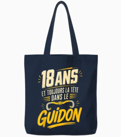 18 Ans Vélo Homme Humour Cycliste Cadeau Anniversaire Tote Bags - Navy