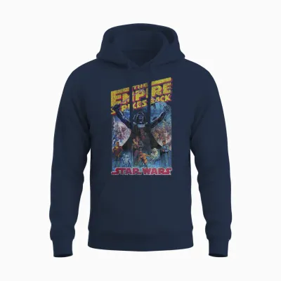 Star Wars Empire Strikes Back Retro Unisex Hoodie - Navy