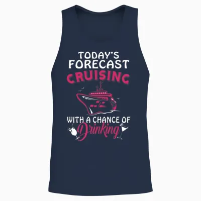 Today's Forecast Cruising Unisex Tank Top - Navy