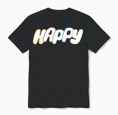 Super Tuna Jin Happy Wootteo Cute K-Pop Unisex T-Shirt - Black