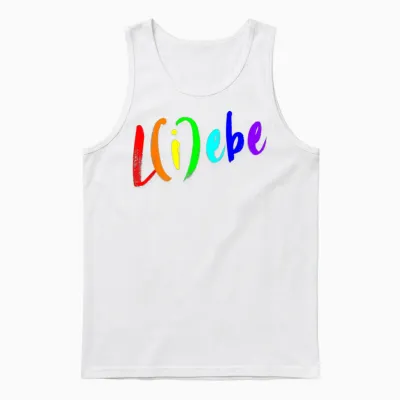 Liebe Lebe L(i) Ebe Lustiger Spruch Statement Love Geschenke Unisex Tank Top - White