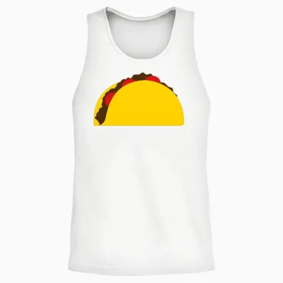 Make Tacos Not Walls Unisex Tank Top - White