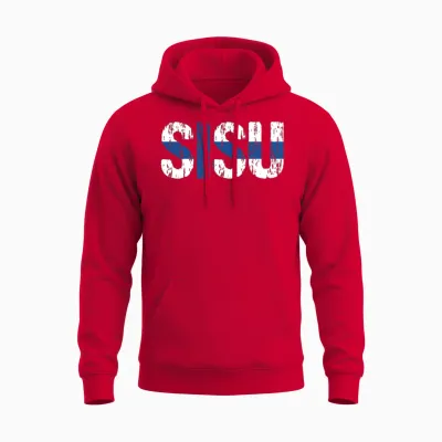Sisu Finnish Flag Finland Suomi Gift Unisex Hoodie - Red