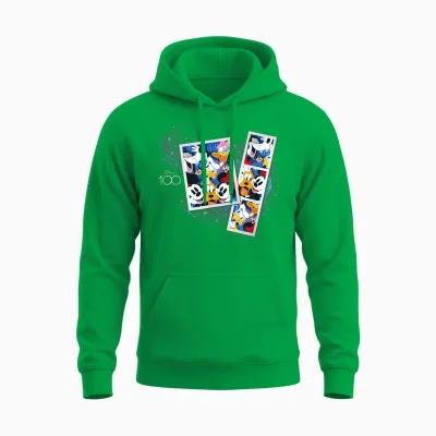 Disney 100 Anniversary Mickey and Pals Photo Booth D100 Unisex Hoodie - Irish Green