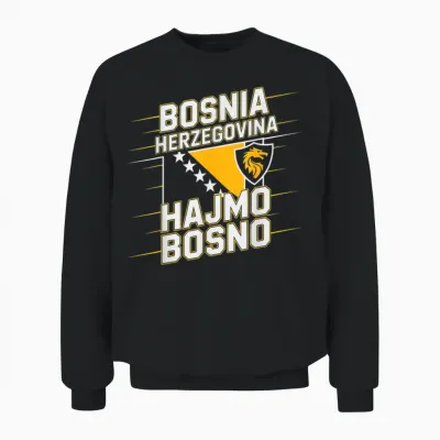 Proud Bosnien Herzegowina Cheer Country Favorite Spirit Game Unisex Sweatshirt - Black
