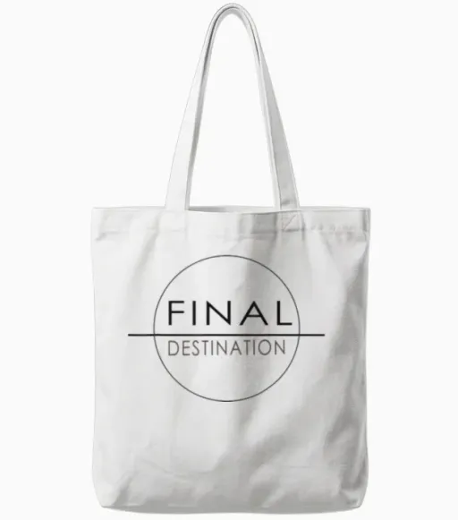 Final Destination Tote Bags - White