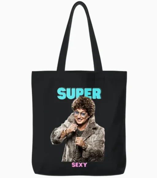 Atze Fur Super Sexy T-Shirt, Black Tote Bags - Black