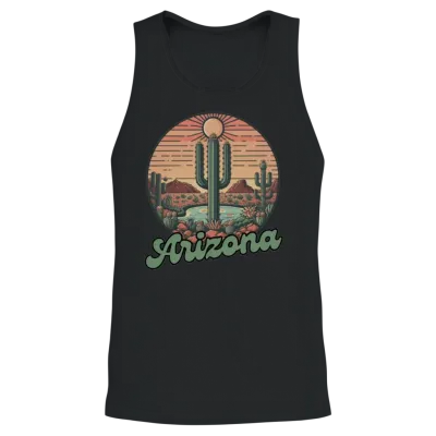 Arizona Unisex Tank Top - Black