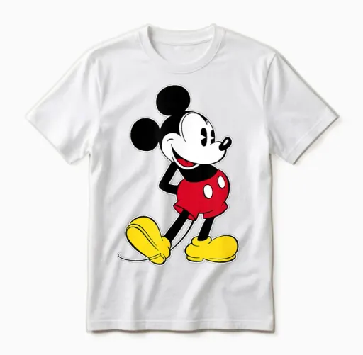 Disney Mickey Mouse Classic Pose Unisex T-Shirt in White
