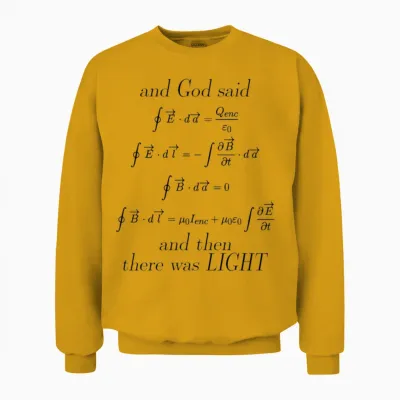 Maxwells Equations Maxwell Maxwell's Math Pi 3wh1 Unisex Sweatshirt - Gold