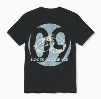 Idée Cadeau Couple 9 Ans De Mariage – Noces De Faïence Unisex T-Shirt - Black
