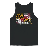 Maryland Flag Marylander Unisex Tank Top - Black – 1