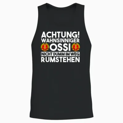 Men's East Germany Ddr T-Shirt, Black Unisex Tank Top - Black
