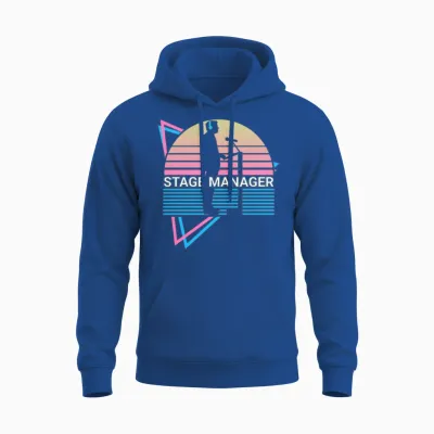 Stage Manager Retro Unisex Hoodie - Royal