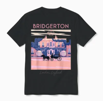 Bridgerton Modern Minimal Offiziell Lizenziert Unisex T-Shirt - Black