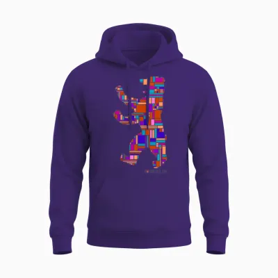 Berlin Berlin Bear I Love Berlin Unisex Hoodie - Purple