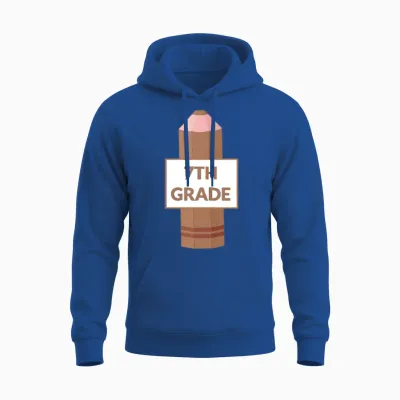Seventh Grade Seventh Grader Elementary School Stu Unisex Hoodie - Royal
