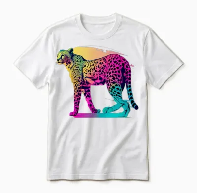 Guépard Unisex T-Shirt - White