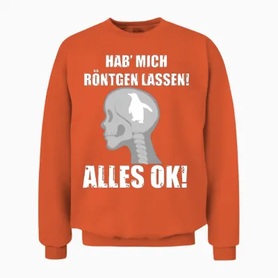 Funny German Quote Unisex Sweatshirt - Orange
