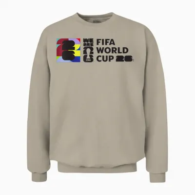 Fifa World Cup26 Event Colorblock Unisex Sweatshirt - Sand