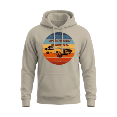 Retro Car Unisex Hoodie - Sand