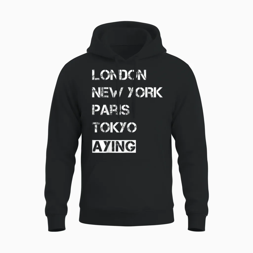 Meine Heimat Aying! Geburtsort & Heimatliebe Aying Unisex Hoodie in Black