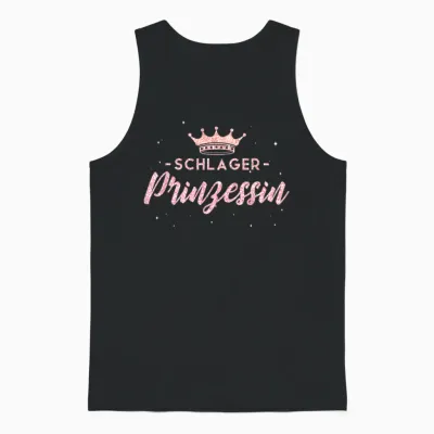 Women's Schlager Party Princess T-Shirt, Black, S Unisex Tank Top - Black