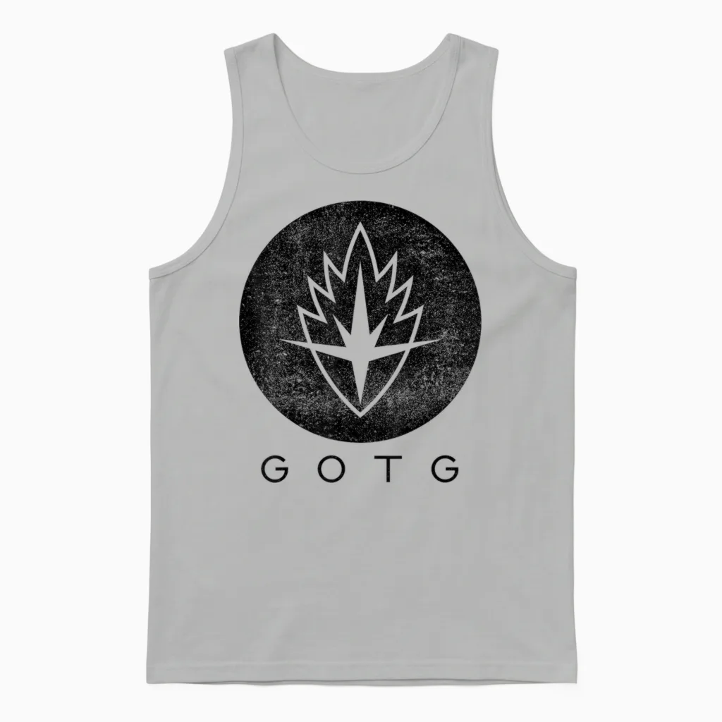 Marvel Guardians of the Galaxy Symbol Graphic Unisex Tank Top in Ash