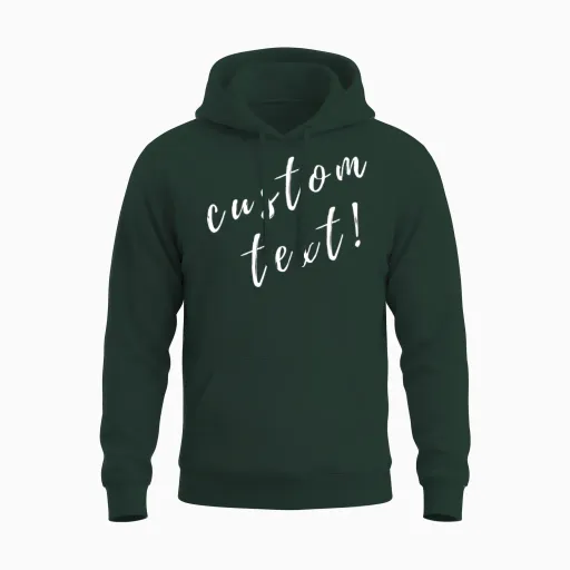 Custom, Custom Text, Personalized, Personalized Unisex Hoodie - Forest