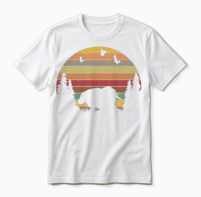 Porcupine Vintage Retro Unisex T-Shirt - White