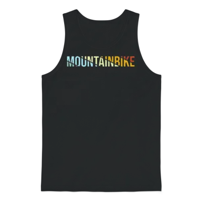 Mountainbike Retro Unisex Tank Top - Black