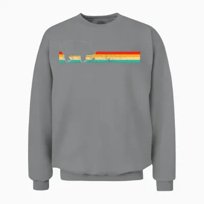 Pig Retro Unisex Sweatshirt - Sport Grey