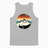 Hiking Vintage & Outdoors Unisex Tank Top in Ash - 1