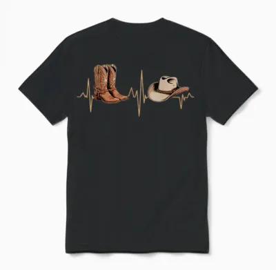 Line Dance Herzschlag Ekg Line Dancing Unisex T-Shirt - Black