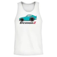 Demon Z Light Blue Unisex Tank Top - White – 2