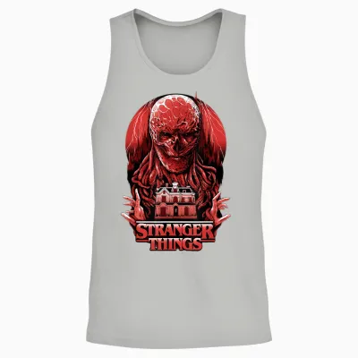 Stranger Things Vecna Horror T-Shirt, Black, S Unisex Tank Top - Ash