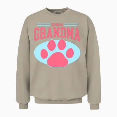 Dog Grandma Dogs Owner Unisex Sweatshirt - Sand