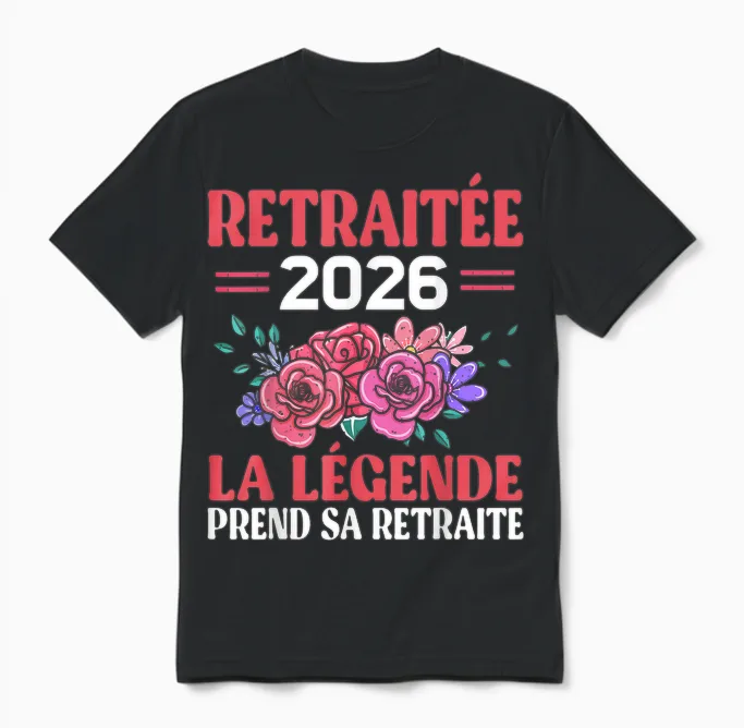 Retired 2026 the Legend Retires Woman Unisex T-Shirt in Black