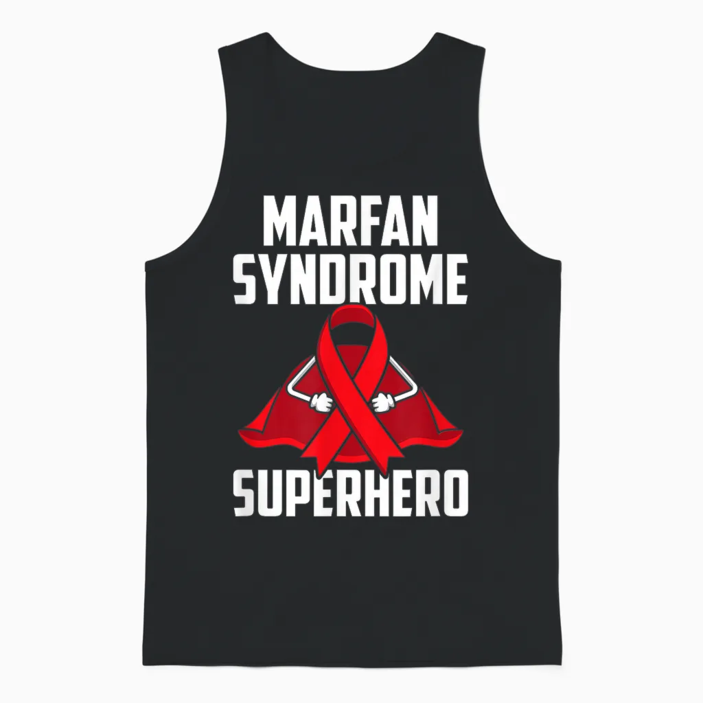 Super-Héros Du Syndrome De Marfan, Survivant, Guerrier Et Combattant Unisex Tank Top in Black