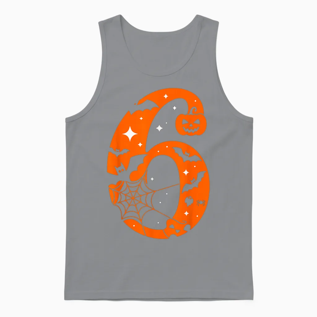 Couple Halloween Costume 6 7 Rizz Six Seven Meme Unisex Tank Top in Sport Grey
