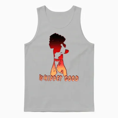 Dog Whippet Good Dog Unisex Tank Top - Ash