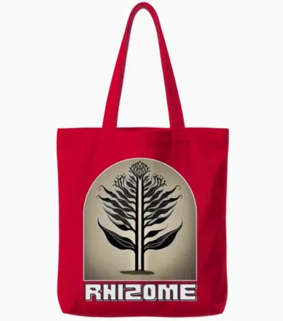 Botanic Bounty Tote Bags - Red