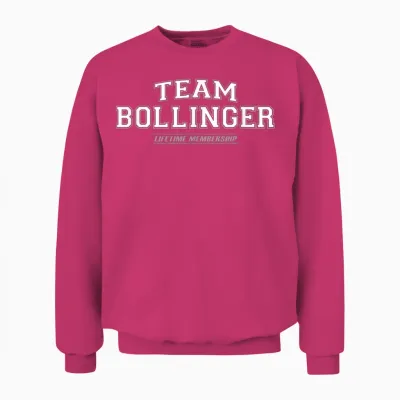 Team Bollinger | Stolzer Familienname, Nachname Geschenk Unisex Sweatshirt - Heliconia