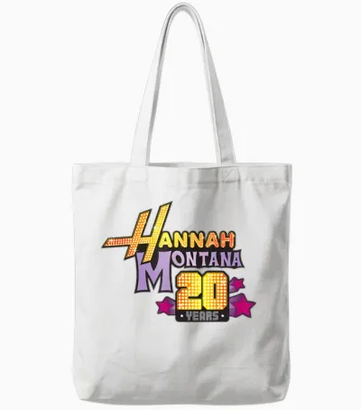 Disney Hannah Montana 20 Years Series Premiere Anniversary Tote Bags - White