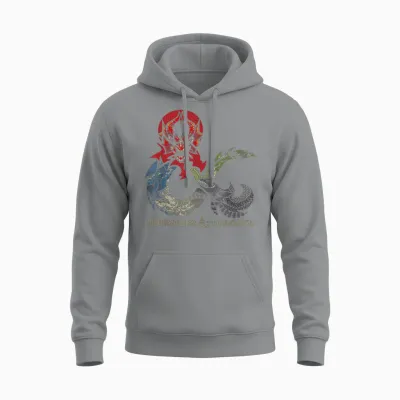 Dungeons & Dragons Dragon Ampersand Logo T-Shirt Small Unisex Hoodie - Sport Grey