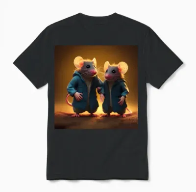 Mice Unisex T-Shirt - Black