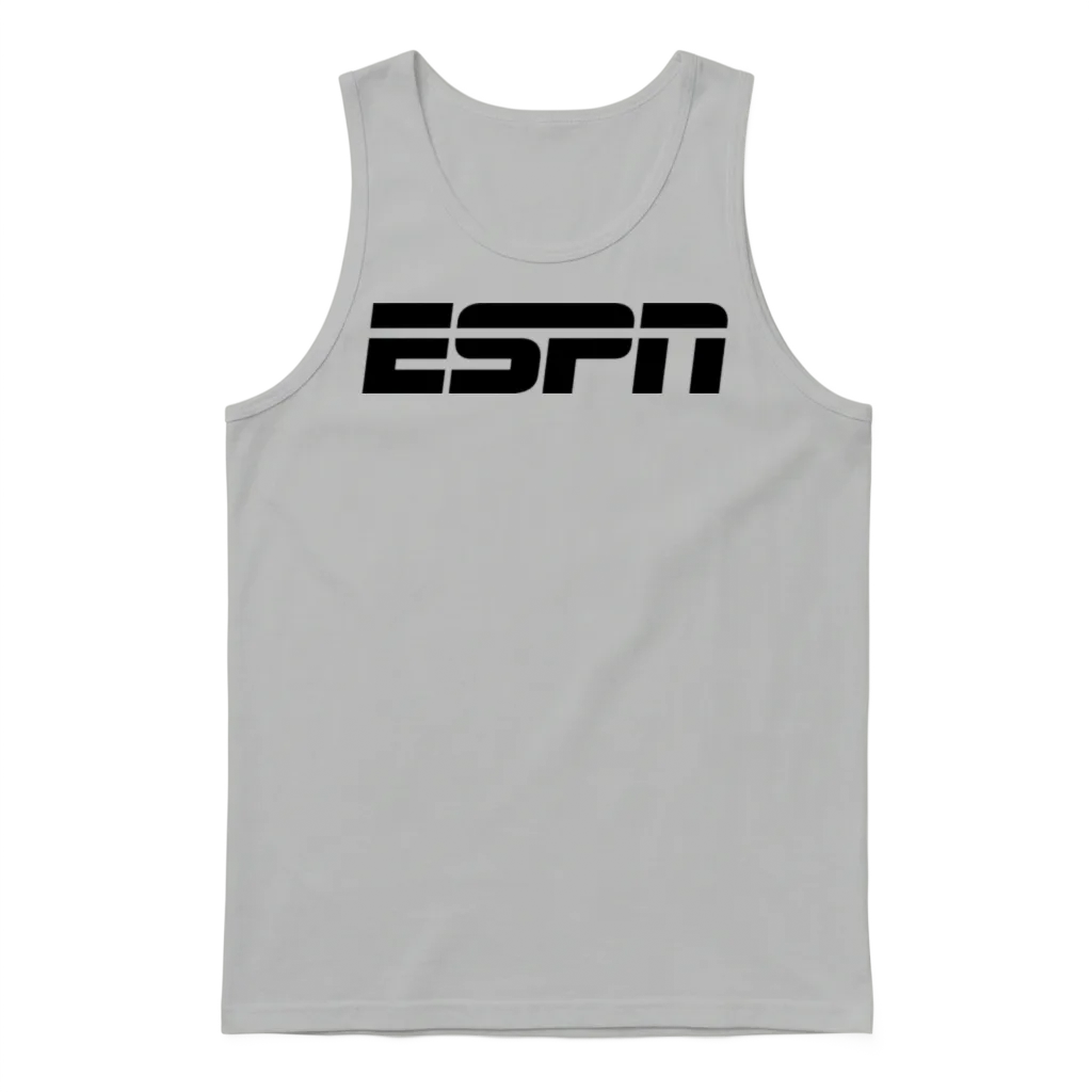 Espn Black Logo V1 Unisex Tank Top - Ash