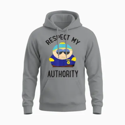 South Park Cartman Respect My Authority Unisex Hoodie - Sport Grey