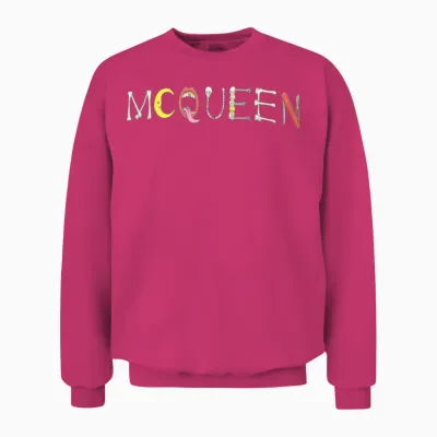 Alexander Mcqueen Logo Unisex Sweatshirt - Heliconia