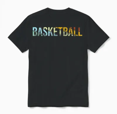 Basketball Retro Unisex T-Shirt - Black